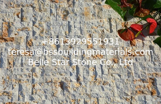 Golden Yellow Marble Mosaic,Natural Marble Wall Mosaic,Marble Stone Mosaic,Yellow Mosaic Wall Tiles