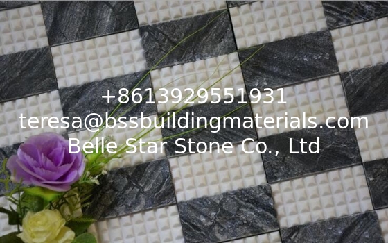 Stone Wall Mosaic Tiles, Interior Stone Mosaic Pattern, Mosaic Wall Cladding, Mosaic Sheet