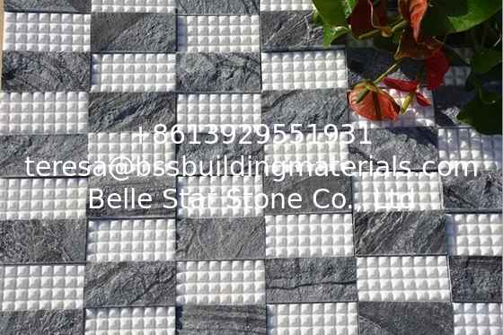 Stone Wall Mosaic Tiles, Interior Stone Mosaic Pattern, Mosaic Wall Cladding, Mosaic Sheet