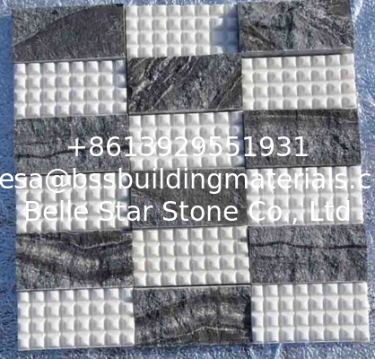 Stone Wall Mosaic Tiles, Interior Stone Mosaic Pattern, Mosaic Wall Cladding, Mosaic Sheet