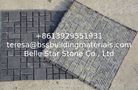 Black Slate Mosaic,Natural Stone Mosaic Pattern,Slate Mosaic Wall Tiles,Interior Stone Mosaic