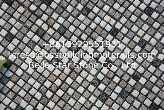 Quartzite Mosaic,Natural Stone Mosaic Pattern,Oyster White Black Quartzite Mosaic Wall Tiles,Interior Stone Mosaic
