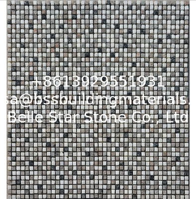 Quartzite Mosaic,Natural Stone Mosaic Pattern,Oyster White Black Quartzite Mosaic Wall Tiles,Interior Stone Mosaic