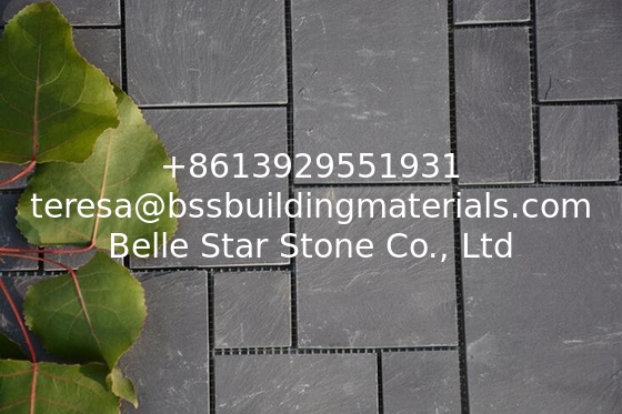 Black Slate Mosaic,Natural Stone Mosaic Pattern,Slate Mosaic Wall Tiles,Interior Stone Mosaic