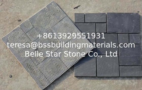 Black Slate Mosaic,Natural Stone Mosaic Pattern,Slate Mosaic Wall Tiles,Interior Stone Mosaic