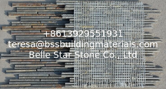 Rusty Slate Mosaic,Natural Stone Mosaic Pattern,Multicolor Slate Mosaic Wall Tiles,Interior Stone Mosaic