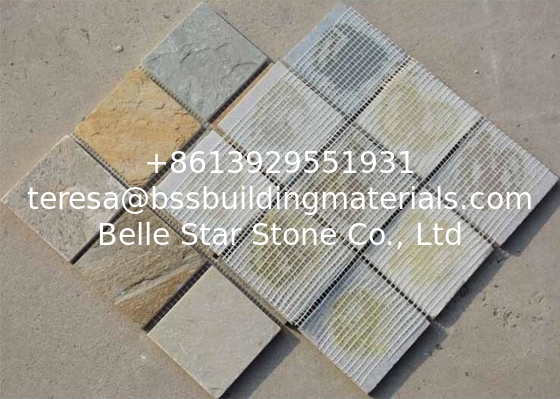 Oyster Quartzite Mosaic,Natural Stone Mosaic Pattern,Mosaic Wall Tiles,Interior Stone Mosaic