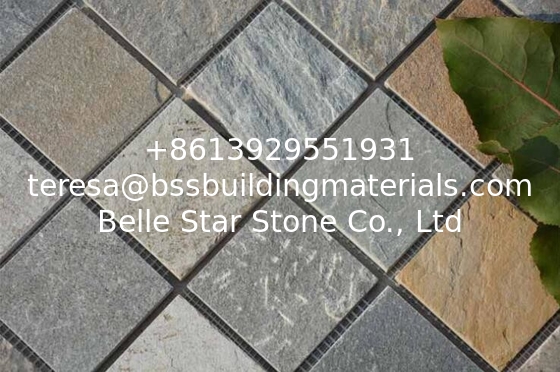 Oyster Quartzite Mosaic,Natural Stone Mosaic Pattern,Mosaic Wall Tiles,Interior Stone Mosaic