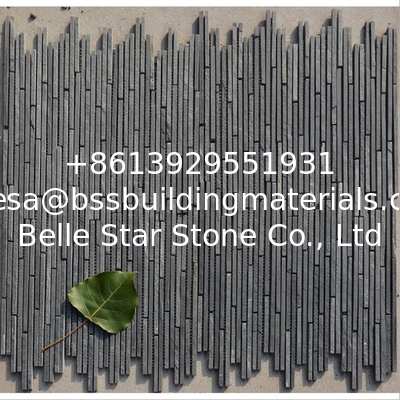 Black Slate Mosaic,Natural Stone Mosaic Pattern,Black Slate Mosaic Wall Tiles,Interior Stone Mosaic