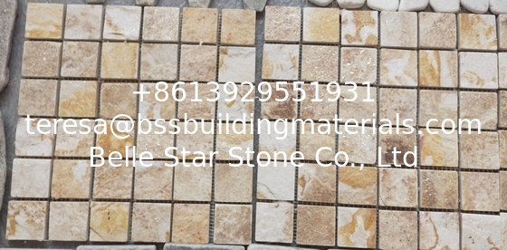 New Oyster Quartzite Mosaic,Natural Stone Mosaic Pattern,Mosaic Wall Tiles,Interior Stone Mosaic