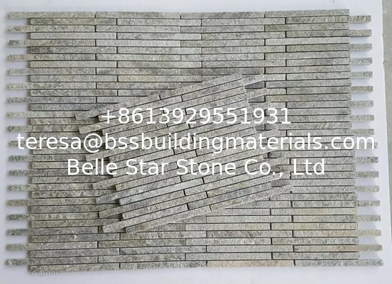Green Quartzite Mosaic,Natural Stone Mosaic Pattern,Green Quartzite Mosaic Wall Tiles,Interior Stone Mosaic