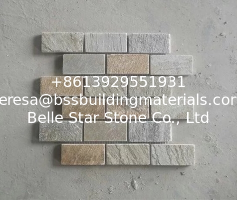 Oyster Quartzite Mosaic,Natural Stone Mosaic Pattern,Mosaic Wall Tiles,Interior Stone Mosaic
