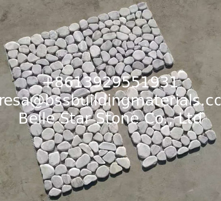 Grey Pebble Mosaic,Natural Stone Mosaic Pattern,Pebble Mosaic Wall Tiles,Interior Stone Mosaic
