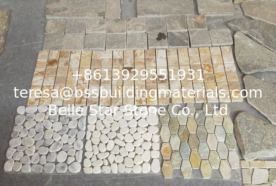 Grey Pebble Mosaic,Natural Stone Mosaic Pattern,Pebble Mosaic Wall Tiles,Interior Stone Mosaic