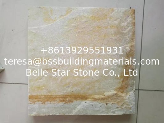 Yellow Gold Quartzite Tiles,Stone Flooring Tiles,Quartzite Wall Tiles,Yellow Stone Floor Tiles