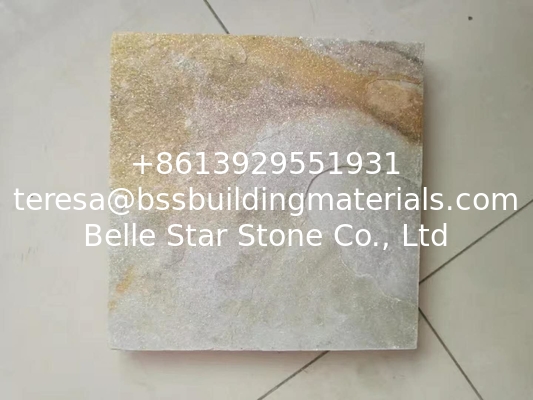 Yellow Gold Quartzite Tiles,Stone Flooring Tiles,Quartzite Wall Tiles,Yellow Stone Floor Tiles