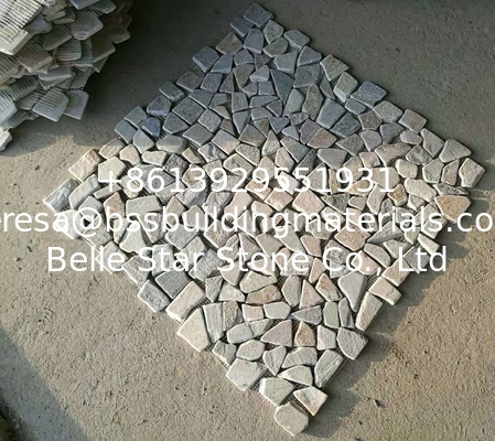 Oyster Quartzite Pebble Mosaic,Natural Stone Mosaic Pattern,Pebble Mosaic Wall Tiles,Interior Stone Mosaic