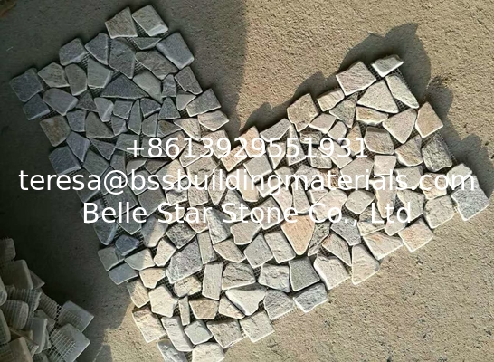 Oyster Quartzite Pebble Mosaic,Natural Stone Mosaic Pattern,Pebble Mosaic Wall Tiles,Interior Stone Mosaic