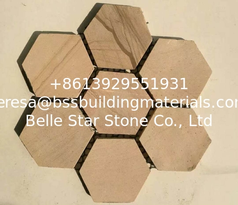 Red Sandstone Hexagon Flagstone,Sandstone Flagston Patio Stones/Wall Cladding Natural Slate Flagstone Pavers/Walkway