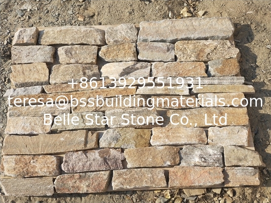 Mixed Colors Quartzite Field Stone,Quartzite Field Stone Veneer,Natural Loose Ledgestone,Random Stone Cladding