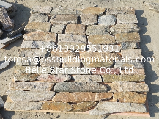 Mixed Colors Quartzite Field Stone,Quartzite Field Stone Veneer,Natural Loose Ledgestone,Random Stone Cladding