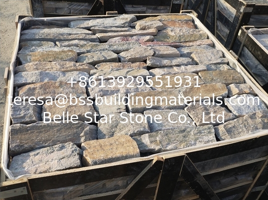Mixed Colors Quartzite Field Stone,Quartzite Field Stone Veneer,Natural Loose Ledgestone,Random Stone Cladding