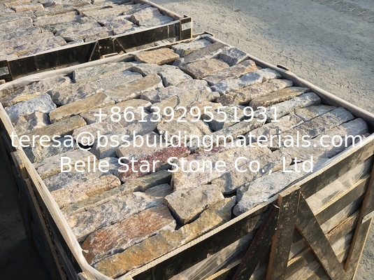 Mixed Colors Quartzite Field Stone,Quartzite Field Stone Veneer,Natural Loose Ledgestone,Random Stone Cladding