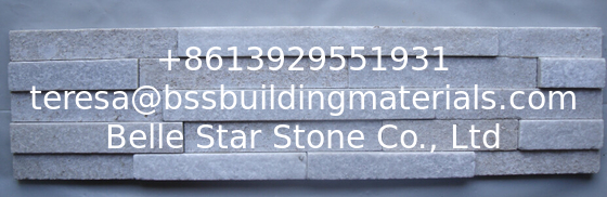 White Quartzite Ledgestone Panel, Flamed White Quartzite Cultured Stone, White Stacked Stone,Natural Stone Veneer
