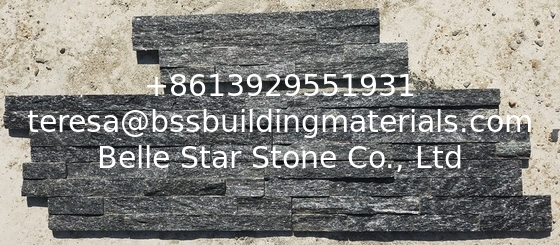 Black Quartzite Thin Stone Veneer,Split Face Z Stone Wall Panels,Quartzite Zclad Stone Cladding,Culture Stone