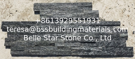 Black Quartzite Thin Stone Veneer,Split Face Z Stone Wall Panels,Quartzite Zclad Stone Cladding,Culture Stone