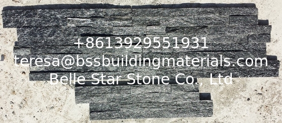 Black Quartzite Thin Stone Veneer,Split Face Z Stone Wall Panels,Quartzite Zclad Stone Cladding,Culture Stone