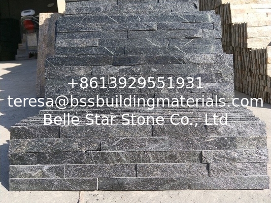 Black Quartzite Culture Stone,Split Face Stone Veneer,Quartzite Stone Cladding,Natural Stakced Stone