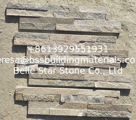 Pink Quartzite Split Face Stone Cladding,Pink Thin Stone Veneer,Quartzite Zclad Stone Panels,Stacked Stone
