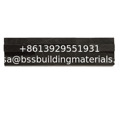 Black Slate Split Face Stone Veneer,Charcoal Grey Slate Zlcad Stone Cladding,Riven Slate Stacked Stone,Culture Stone