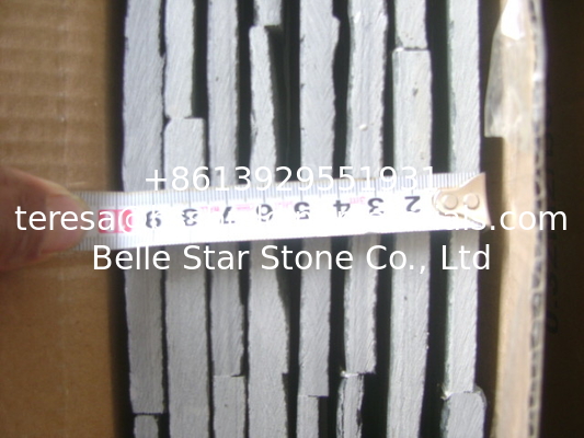 Split Face Slate Stacked Stone,Riven Black Slate Stone Cladding,Thin Stone Veneer,Black Slate Zclad Stone Panels