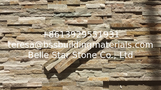 Oyster Split Face Thin Stone Veneer,Silver Sunset Stacked Stone,Quartzite Zclad Stone Cladding,Culture Stone