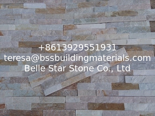 Oyster Split Face Thin Stone Veneer,Silver Sunset Stacked Stone,Quartzite Zclad Stone Cladding,Culture Stone