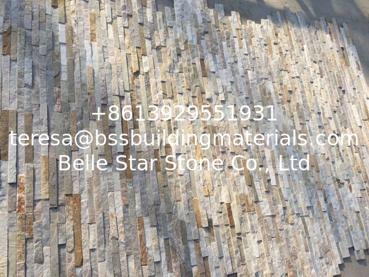 Oyster Split Face Thin Stone Veneer,Silver Sunset Stacked Stone,Quartzite Zclad Stone Cladding,Culture Stone