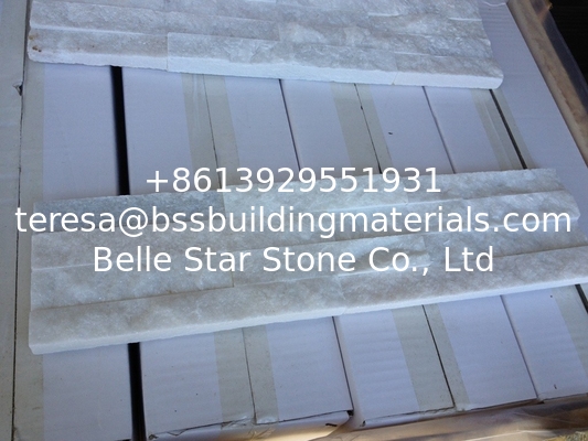 Super White Quartzite Thin Stone Veneer,Snow White Stacked Stone,Quartzite Zclad Stone Panels,Stone Cladding