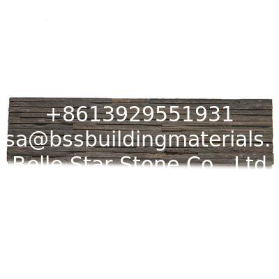 Brick Slim Tan Culture Stone,Split Face Slate Stone Cladding,Waterfall Shape Slate Ledgestone,Mini Stacked Stone