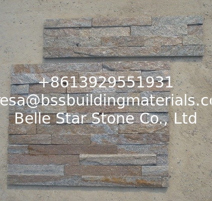 Rustic Quartzite Stone Panels,Quartzite Zclad Stone Cladding,Rustic Stone Veneer,Natural Culture Stone,Stacked Stone