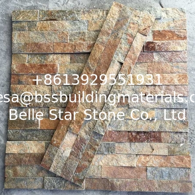 Rustic Quartzite Stone Panels,Natural Quartzite Stone Cladding,Real Stacked Stone,Thin Stone Veneer,Rustic Ledger Panels