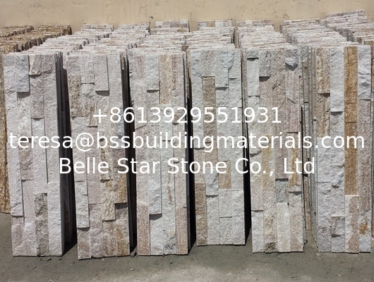 Wood Grain Quartzite Stone Veneer,Quartzite Stacked Stone,Real Stone Cladding,Shinning Culture Stone,Stone Panels