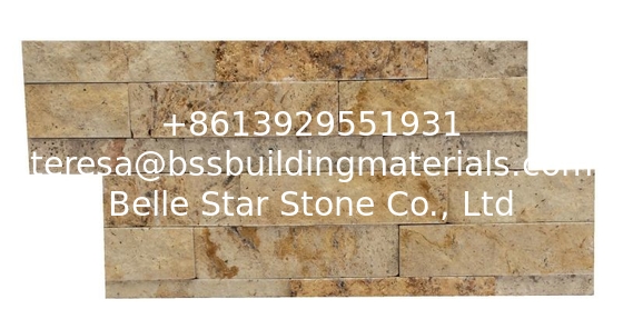 China Travertine Ledger Panels,Yellow Limestone Z Stone Panels,Marble Culture Stone,Real Stone Veneer,Stacked Stone