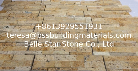 China Travertine Ledger Panels,Yellow Limestone Z Stone Panels,Marble Culture Stone,Real Stone Veneer,Stacked Stone