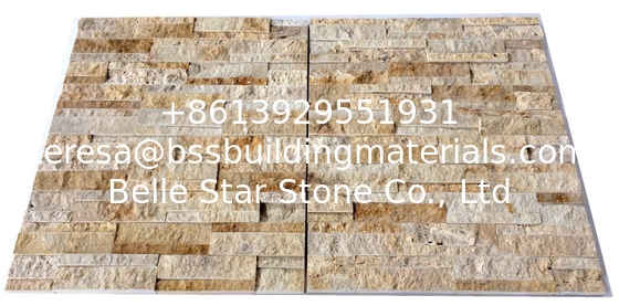 Yellow Limestone Culture Stone,China Travertine Ledger Panels,Marble Stacked Stone,Yellow Stone Panels,Stone Cladding