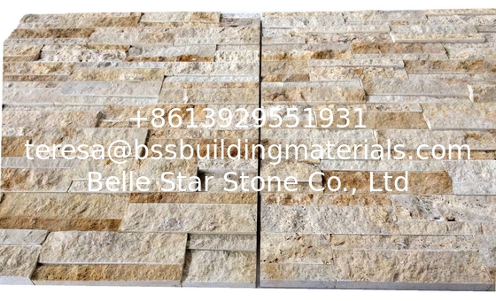 Yellow Limestone Culture Stone,China Travertine Ledger Panels,Marble Stacked Stone,Yellow Stone Panels,Stone Cladding