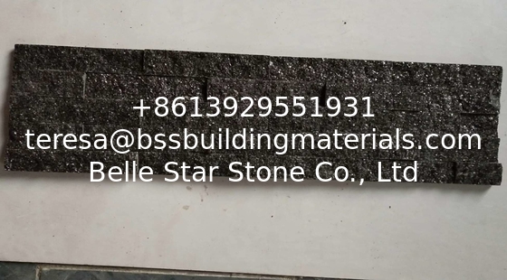 China Black Galaxy Granite Zclad Stacked Stone,Granite Culture Stone,Black Galaxy Stone Cladding,Thin Stone Veneer