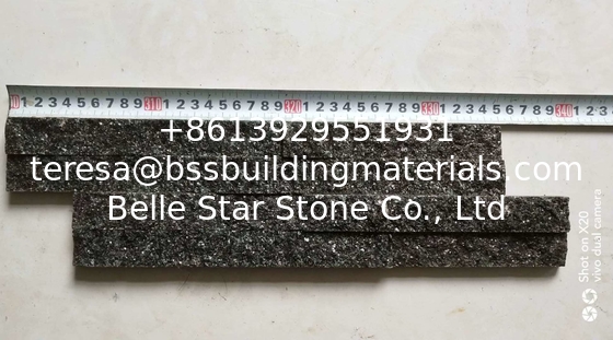 China Black Galaxy Granite Zclad Stacked Stone,Granite Culture Stone,Black Galaxy Stone Cladding,Thin Stone Veneer