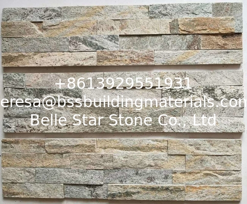 Multicolor Quartzite Stone Cladding,Colorful Forest Quartzite Stacked Stone,Natural Stone Panels,Indoor Stone Veneer